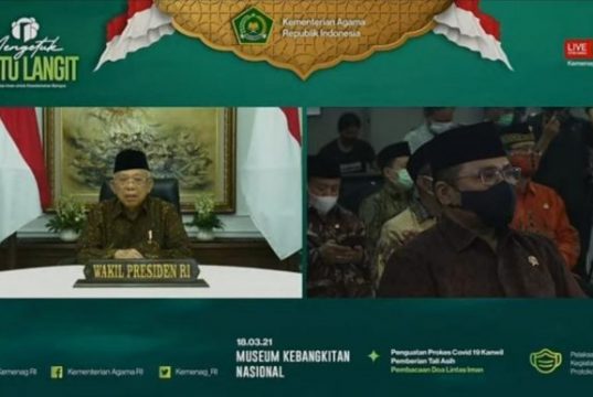 Bangkit dari Musibah dan Krisis Global, Wapres Ma’ruf, Pupuk Optimisme dengan Ikhtiar Batiniah